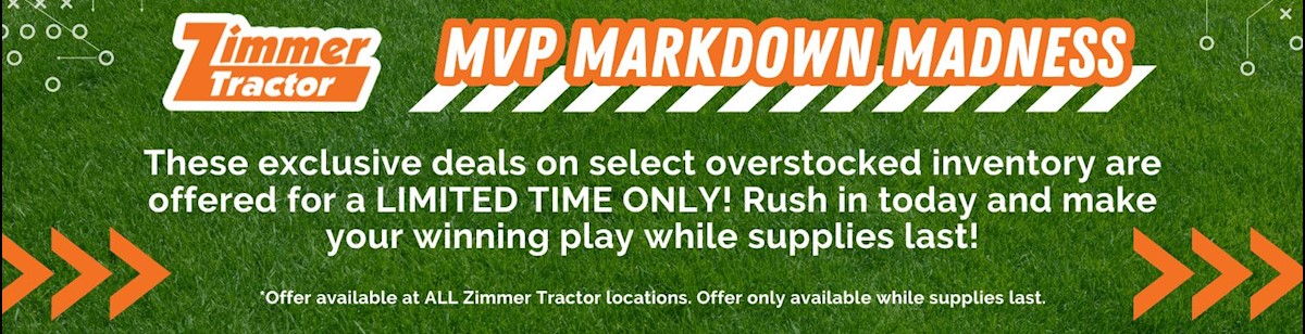 Zimmer Tractor MVP Markdown Madness Sales Event