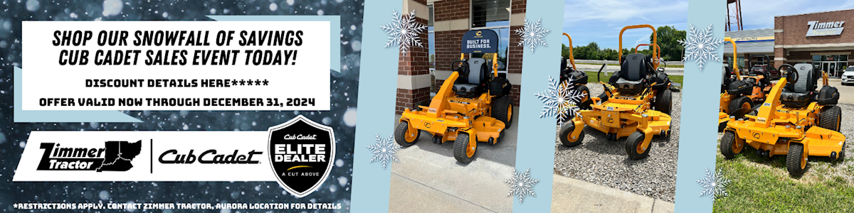 cub cadet snowfall of savings ad